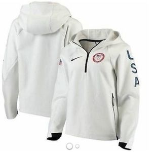 Nike official 2018 winter Olympic team USA white pullover